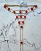 złote naszyjniki Łańcuszek na ciało Sexy Stones Red