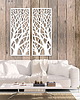 inne DEKORACYJNY, AŻUROWY PANEL ŚCIENNY, OBRAZ 3D, DRZEWA PIONOWE, 42 x 105 cm, DY