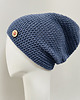 czapki damskie Czapka przejściowa cienka beanie smerf bawełna jeans