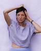 topy damskie Oversizowy Top nietoperz  lniany muslin