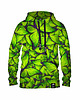 bluzy męskie Męska Bluza z kapturem DR.CROW Motyle Green