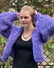 kardigany damskie 100%  WELNA chunky kardigan