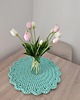podkładki do kuchni Podkładka ze sznurka bawełnianego szydełkowa na stolik 42cm