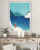plakaty Morze Śródziemne - skaliste wybrzeże Calanques - plakat fine art
