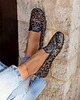 półbuty damskie Skórzane mokasyny Zapato model 001 czarny ornament
