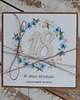 kartki scrapbooking Stylowa kartka na 18 urodziny, na osiemnastkę