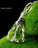 kolczyki wire wrapping Kolczyki Bali Bali - Kryształ Górski Srebro