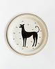 Ozdoby na ścianę Talerz na ścianę - czarny pies