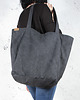 torby na ramię Lazy bag torba czarna na zamek / vegan / eco
