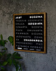 zegary Word Clock - duży zegar słowny  j. polski
