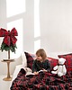 dekoracje świąteczne Dekoracyjna kokarda XL w czerwoną kratę