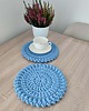 podkładki do kuchni Podkładka szydełkowa okrągła ze sznurka bawełnianego 26cm