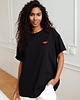 t-shirt damskie T-shirt Voila Czarny Usta