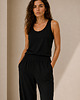 topy damskie Tank top Pure merino czarny