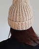 czapki damskie Czapka Beanie- wełna i alpaka Toffi Beż handmade