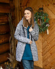 bluza z kapturem damska BLUZA NA ZAMEK ALINA szary melanż