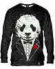bluzy męskie Bluza Bez Kaptura Męska DR.CROW Panda Godfather