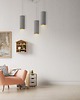lampy wiszące Nowoczesna lampa wisząca tuba pająk z regulacją VIZELA GOLD T3