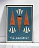 plakaty Plakat do kuchni, minimalizm, warzywa, marchewki, la carotte