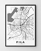plakaty Plakat Mapa Piła