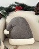 dekoracje świąteczne Poduszka W Kształcie Czapki Mikołaja Ciemna Szara Boucle