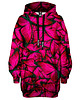 bluza z kapturem damska Bluza Oversize Tunika DR.CROW Motyle