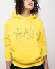 bluza z kapturem damska żółta bluza z kapturem oversize 'overdose'