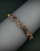 bransoletki wire wrapping Miedziana bransoleta mankietowa z szafirami