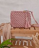 torby na ramię Torebka ze sznurka City bag - różowe złoto
