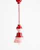 lampy wiszące Fern Flower Lamp Pink & Red