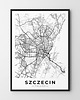 plakaty Plakat Mapa Szczecin