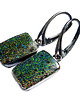 kolczyki srebrne Kolczyki srebrne matrix opal- kosmiczne 