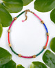 chokery UNIKAT : choker wakacyjny : jadeit & złota lawa : multicolor