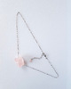wisiory Kwarc różowy na łańcuszku
