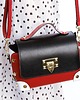 torby na ramię Torebka Skórzana - 3 kolory - crossbody , ozdobne nity  (7044)