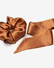 gumki do włosów Scrunchie i Apaszka w zestawie Rust
