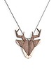 naszyjniki - inne Drewniany naszyjnik Deer Pendant
