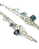 kolczyki swarovski Kolczyki - Błękitne Anielskie skrzydła- Kryształy Swarovski