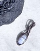 wisiory Elegancki miedziany wisiorek z błękitnym agatem koronkowym (blue lace)