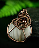 wisiory Krzemień pasiasty wisiorek wire wrapping