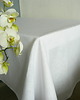 obrusy i serwetki Biały lniany obrus, 100% len