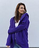 bluza z kapturem damska Peleryna do zadań specjalnych Ciemna Purpura