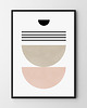 plakaty Plakat Boho geometria róż
