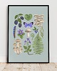 plakaty Plakat "Runo Leśne" miętowe tło 30x40cm