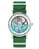 zegarki unisex Zegarek - Steampunk wodny - zielony, nylon