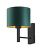 kinkiety Czarno-zielony kinkiet w tylu urban jungle TEGU GOLD