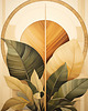 plakaty Plakat do salonu pt. Zielnik art deco VI