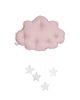 karuzele i girlandy do łóżeczka Mobil chmurka BRUDNY Róż, srebrne gwiazdki