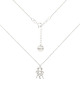 chokery Srebrny choker pancerka ze znakiem zodiaku Bliźnięta