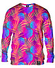 bluzy męskie Bluza Bez Kaptura Męska DR.CROW Palmy Monstera